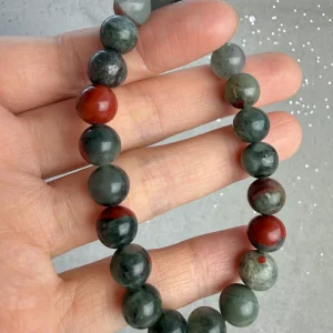 Afrikansk blodstein armbånd 8mm+