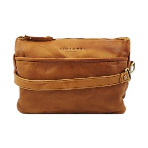 Vasket crossbody skinnveske Roma