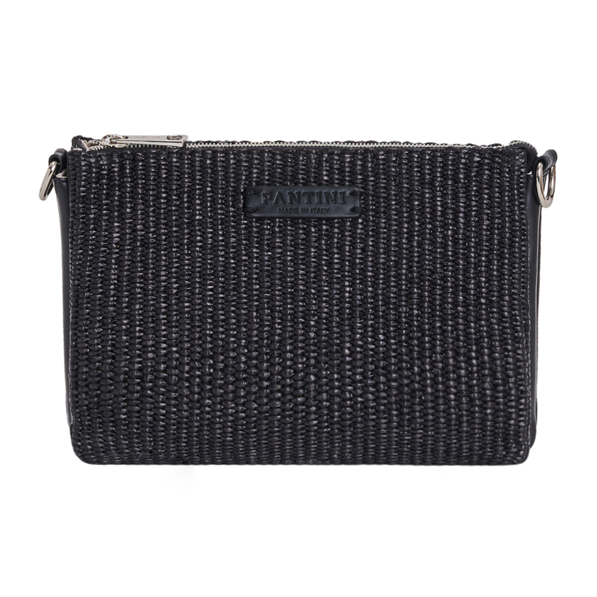 Crossbody veske i skinn og raffia Susanna